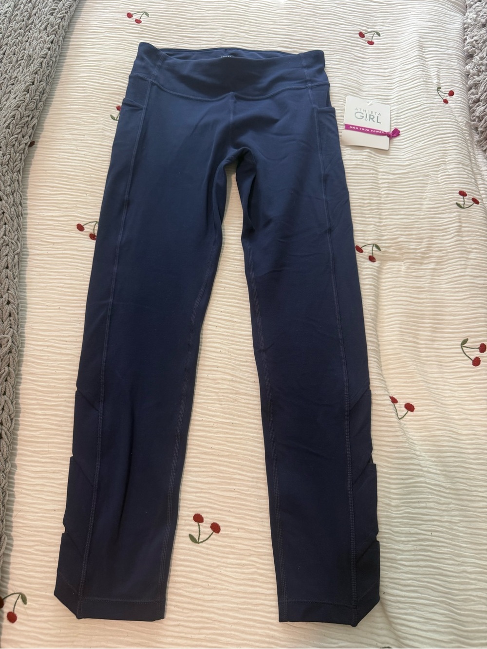 Navy Leggings with Side Pockets